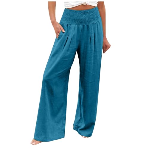 Leinenhose Damen Sommer Einfarbig Sommerhose Freizeit Leichte Freizeithose Elegant Bequeme Strandhose Klassisch Atmungsaktive Musselin Hosen Lässiges Baumwolle Hosen Vintage Lockere Damenhosen Leinenhose Damen Sommer Einfarbig Sommerhose Freizeit Leichte Freizeithose Elegant Bequeme Strandhose Klassisch Atmungsaktive Musselin Hosen Lässiges Baumwolle Hosen Vintage Lockere Damenhosen von Ayhuang