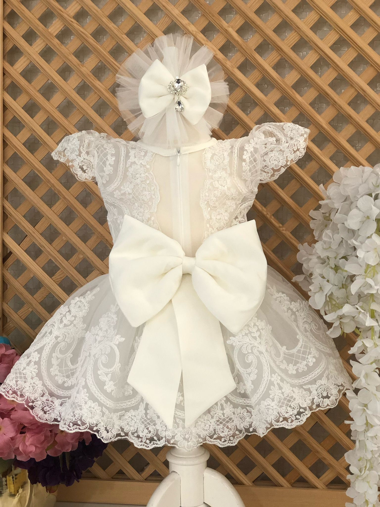 Spitze Blume Baby-Mädchen Kleid, Baby-Hochzeits-Kleid, Taufkleid Für Mädchen, Baby-Party-Kleid, 1. Geburtstag Baby-Prinzessin-Kleid Spitze Blume Baby-Mädchen Kleid, Baby-Hochzeits-Kleid, Taufkleid Für Mädchen, Baby-Party-Kleid, 1. Geburtstag Baby-Prinzessin-Kleid von AymiraDesign