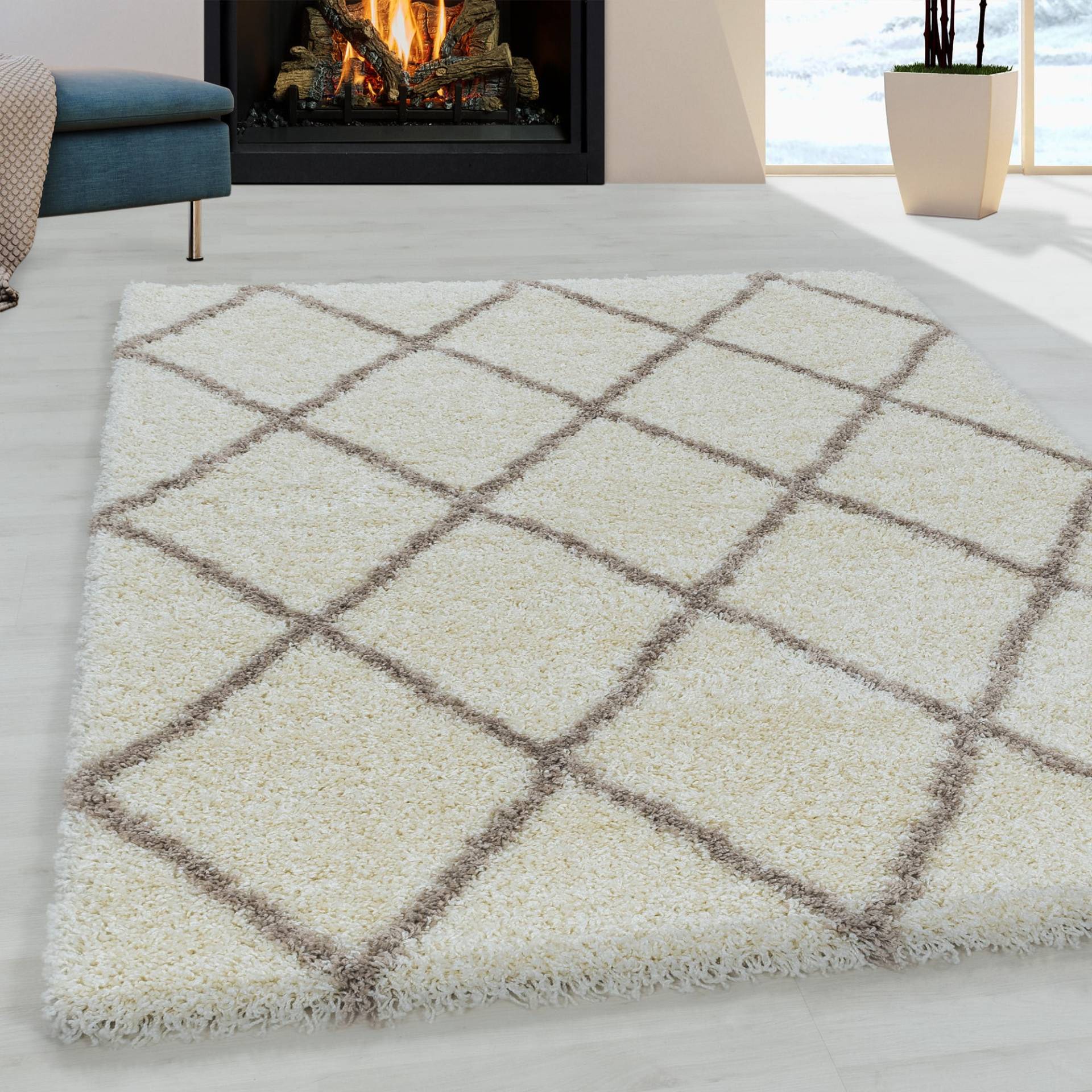 Ayyildiz Teppiche Hochflor-Teppich "ALVOR 3401", rechteckig, 50 mm Höhe, Shaggy, Langflor, Läufer, pflegeleicht, Wohnzimmer Ayyildiz Teppiche Hochflor-Teppich "ALVOR 3401", rechteckig, 50 mm Höhe, Shaggy, Langflor, Läufer, pflegeleicht, Wohnzimmer von Ayyildiz Teppiche