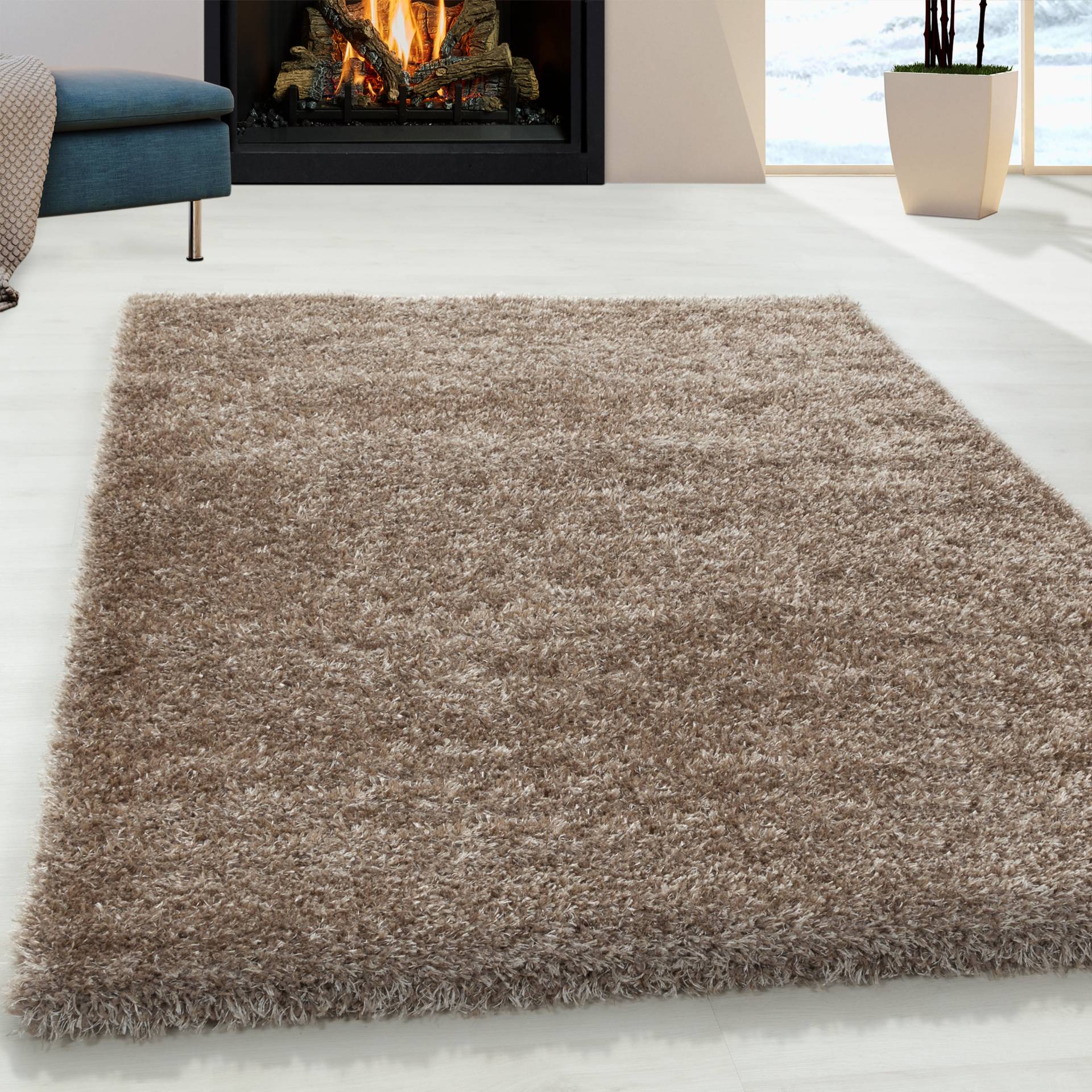 Ayyildiz Teppiche Hochflor-Teppich "BRILLIANT 4200", rechteckig, 50 mm Höhe, Läufer, auch in rund, Langflor, Shaggy, Wohnzimmer Ayyildiz Teppiche Hochflor-Teppich "BRILLIANT 4200", rechteckig, 50 mm Höhe, Läufer, auch in rund, Langflor, Shaggy, Wohnzimmer von Ayyildiz Teppiche