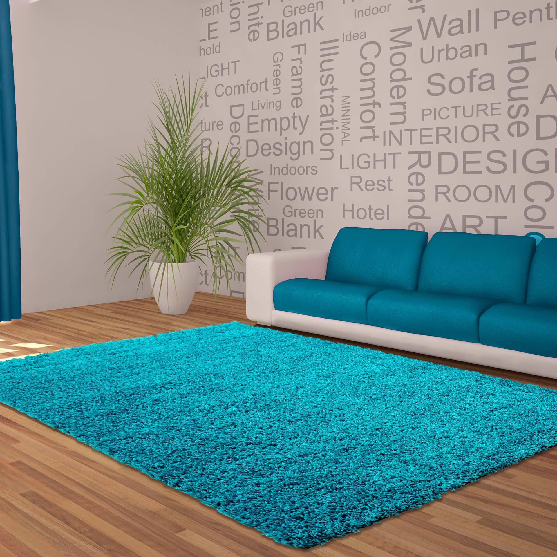 Ayyildiz Teppiche Hochflor-Teppich "Dream Shaggy", rechteckig, 50 mm Höhe, Langflor, auch in rund, Läufer, Wohnzimmer Schlafzimmer Ayyildiz Teppiche Hochflor-Teppich "Dream Shaggy", rechteckig, 50 mm Höhe, Langflor, auch in rund, Läufer, Wohnzimmer Schlafzimmer von Ayyildiz Teppiche