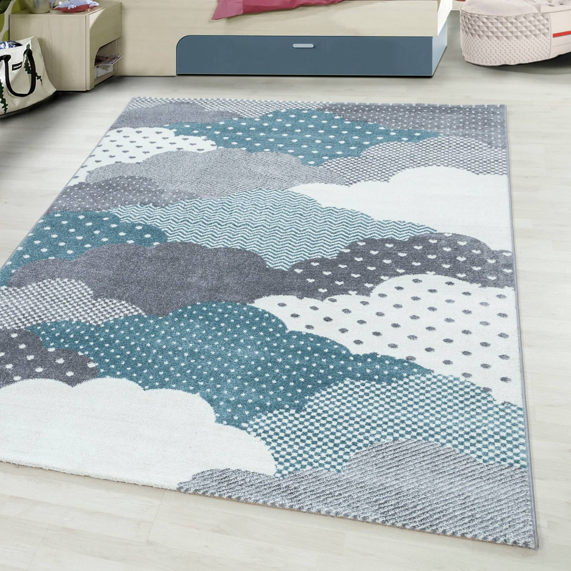 Ayyildiz Teppiche Kinderteppich "Bambi 820", rechteckig, 11 mm Höhe, auch in rund, Wolken Motiv, Kurzflor Ayyildiz Teppiche Kinderteppich "Bambi 820", rechteckig, 11 mm Höhe, auch in rund, Wolken Motiv, Kurzflor von Ayyildiz Teppiche