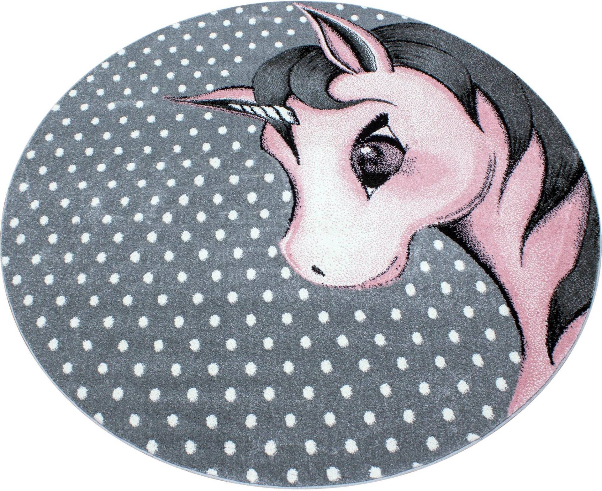 Ayyildiz Teppiche Kinderteppich "Kids 590", rund, 12 mm Höhe, auch rechteckig, Einhorn Motiv, Kurzflor Ayyildiz Teppiche Kinderteppich "Kids 590", rund, 12 mm Höhe, auch rechteckig, Einhorn Motiv, Kurzflor von Ayyildiz Teppiche
