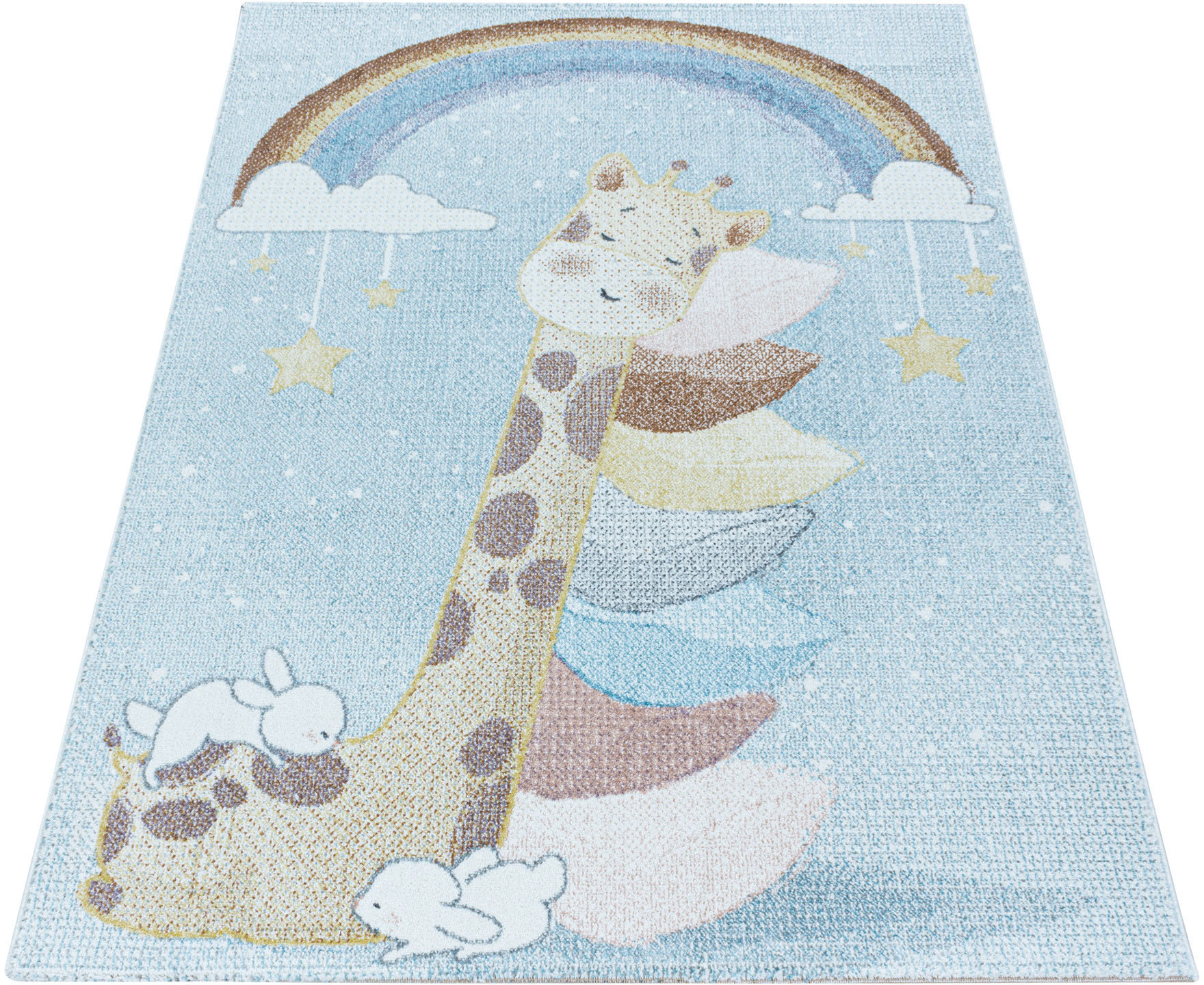 Ayyildiz Teppiche Kinderteppich "LUCKY 3612", rechteckig, Kinder Giraffe Motivteppich von Ayyildiz Teppiche
