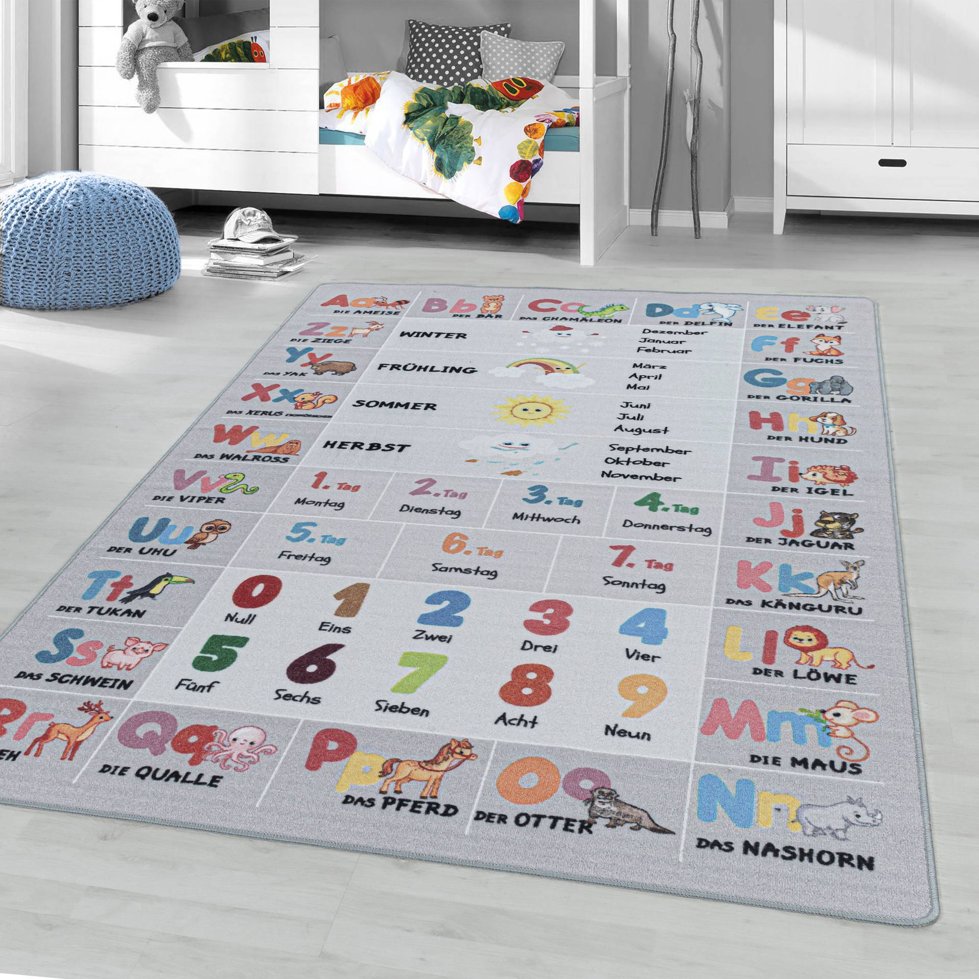 Ayyildiz Teppiche Kinderteppich "PLAY 2904", rechteckig, 6 mm Höhe, robuster Kurzflor, bunter Spiel Lern Teppich, Kinderzimmer Ayyildiz Teppiche Kinderteppich "PLAY 2904", rechteckig, 6 mm Höhe, robuster Kurzflor, bunter Spiel Lern Teppich, Kinderzimmer von Ayyildiz Teppiche