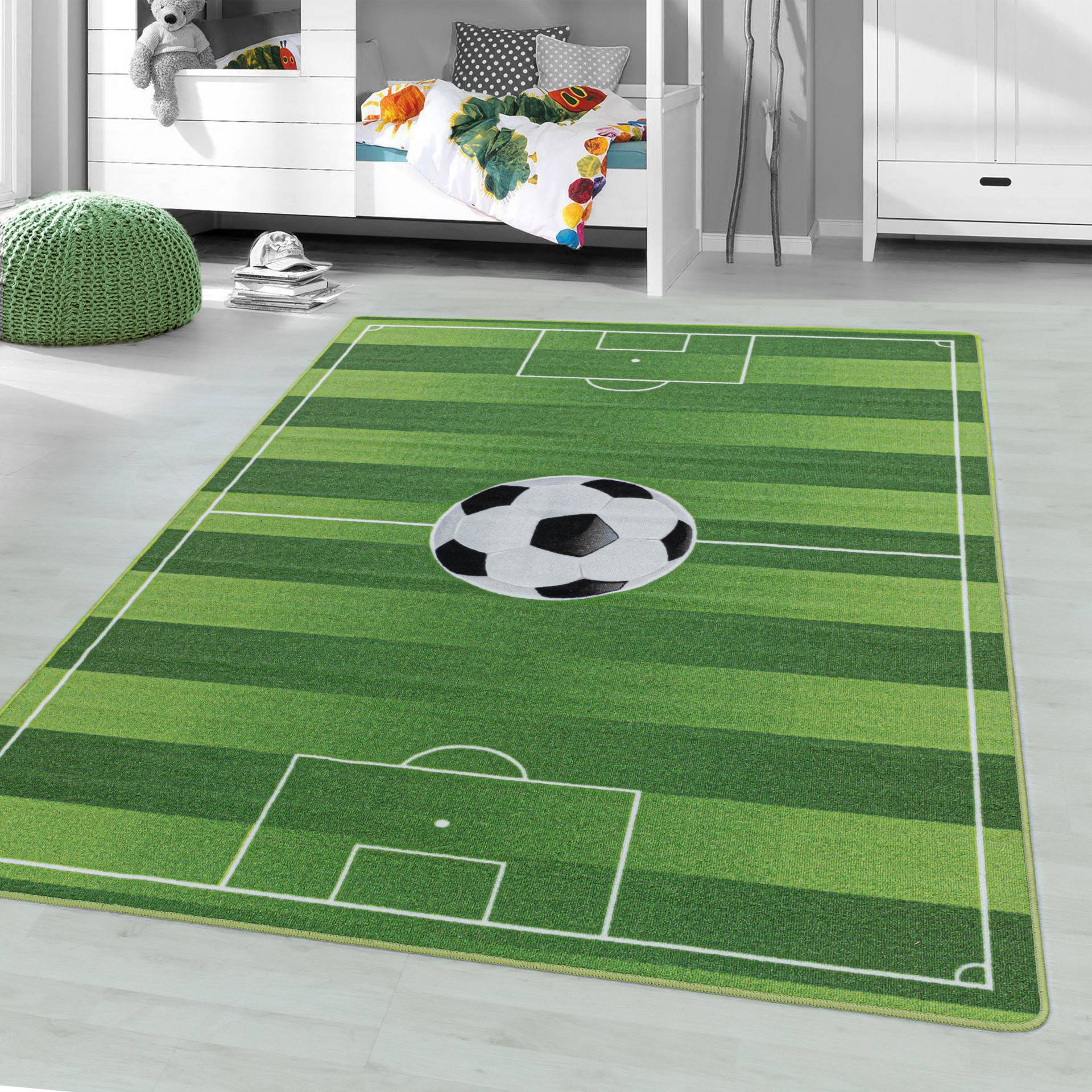Ayyildiz Teppiche Kinderteppich "PLAY 2911", rechteckig, 6 mm Höhe, robuster Kurzflor, Spielteppich, Fußball, Rasen, Kinderzimmer Ayyildiz Teppiche Kinderteppich "PLAY 2911", rechteckig, 6 mm Höhe, robuster Kurzflor, Spielteppich, Fußball, Rasen, Kinderzimmer von Ayyildiz Teppiche