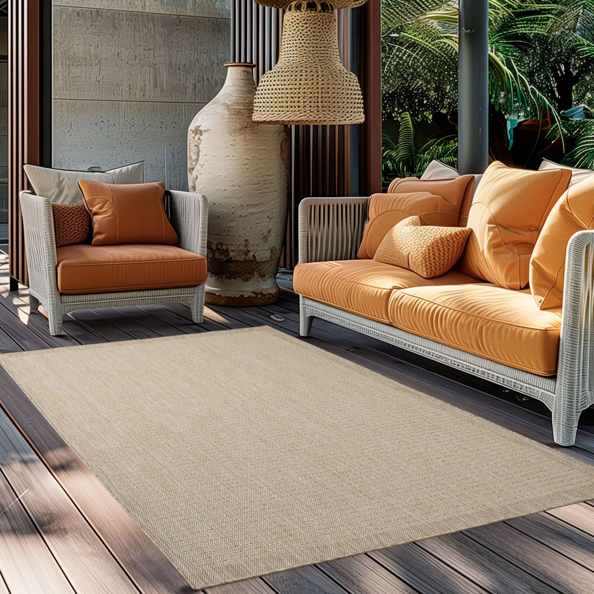Ayyildiz Teppiche Outdoorteppich "GIZA 1410", rechteckig, 3 mm Höhe, Läufer, In- und Outdoor, Wetterfest, Wasserabweisend, robust Ayyildiz Teppiche Outdoorteppich "GIZA 1410", rechteckig, 3 mm Höhe, Läufer, In- und Outdoor, Wetterfest, Wasserabweisend, robust von Ayyildiz Teppiche