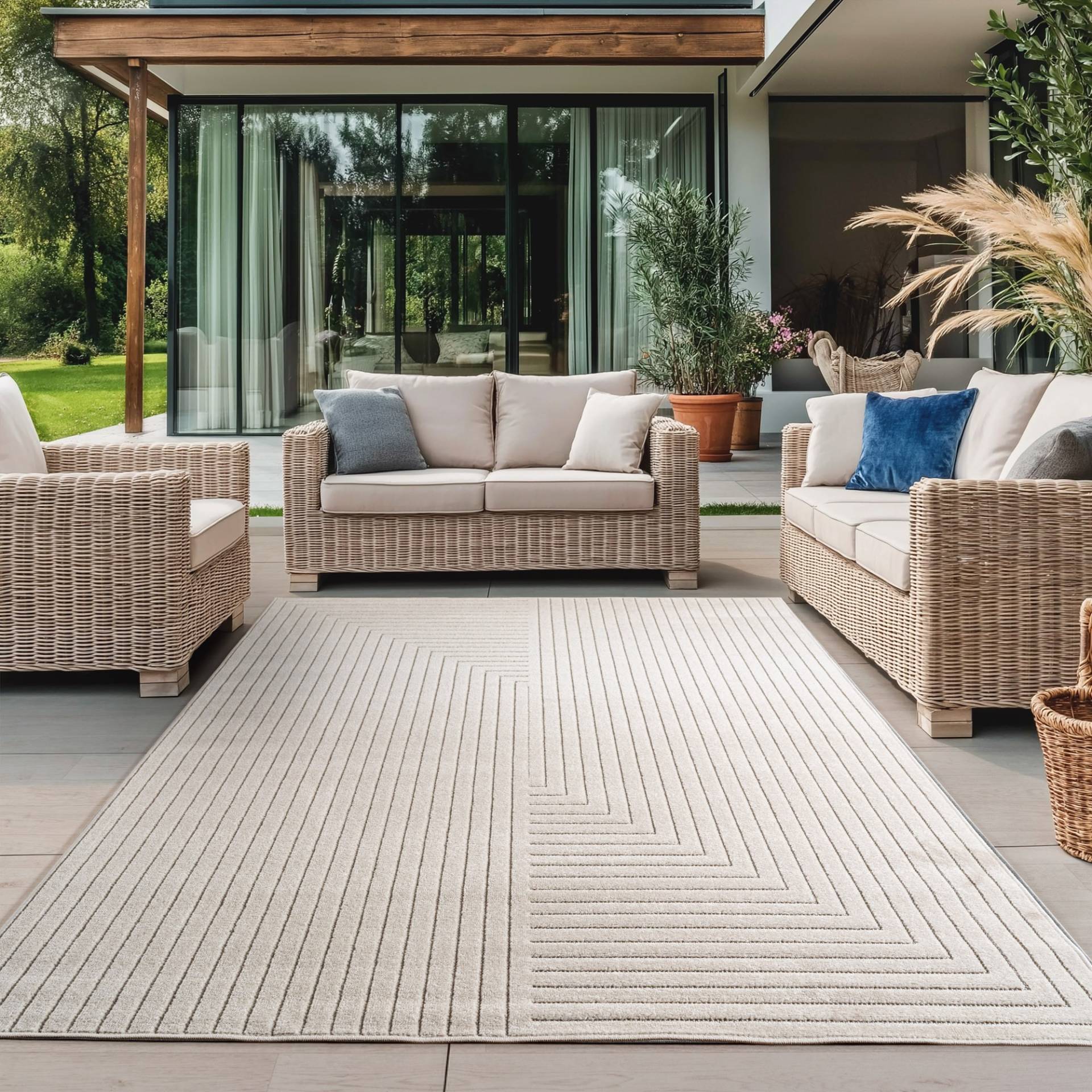 Ayyildiz Teppiche Outdoorteppich "NOVA 1202", rechteckig, 5 mm Höhe, Läufer, In und Outdoor, Hoch Tief Effekt, Wohnzimmer, Aussenbereich Ayyildiz Teppiche Outdoorteppich "NOVA 1202", rechteckig, 5 mm Höhe, Läufer, In und Outdoor, Hoch Tief Effekt, Wohnzimmer, Aussenbereich von Ayyildiz Teppiche