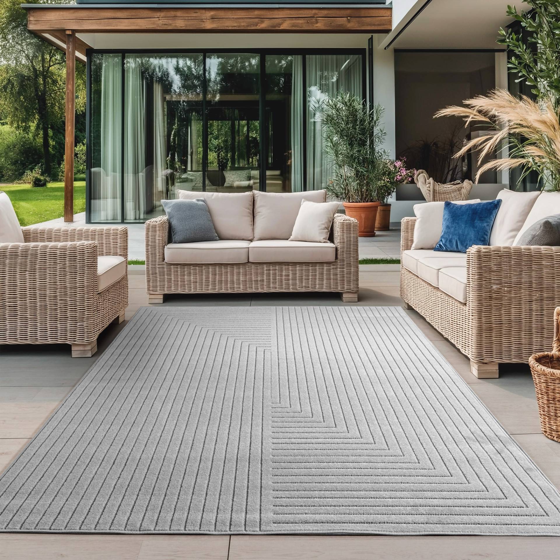 Ayyildiz Teppiche Outdoorteppich "NOVA 1202", rechteckig, 5 mm Höhe, Läufer, In und Outdoor, Hoch Tief Effekt, Wohnzimmer, Aussenbereich Ayyildiz Teppiche Outdoorteppich "NOVA 1202", rechteckig, 5 mm Höhe, Läufer, In und Outdoor, Hoch Tief Effekt, Wohnzimmer, Aussenbereich von Ayyildiz Teppiche