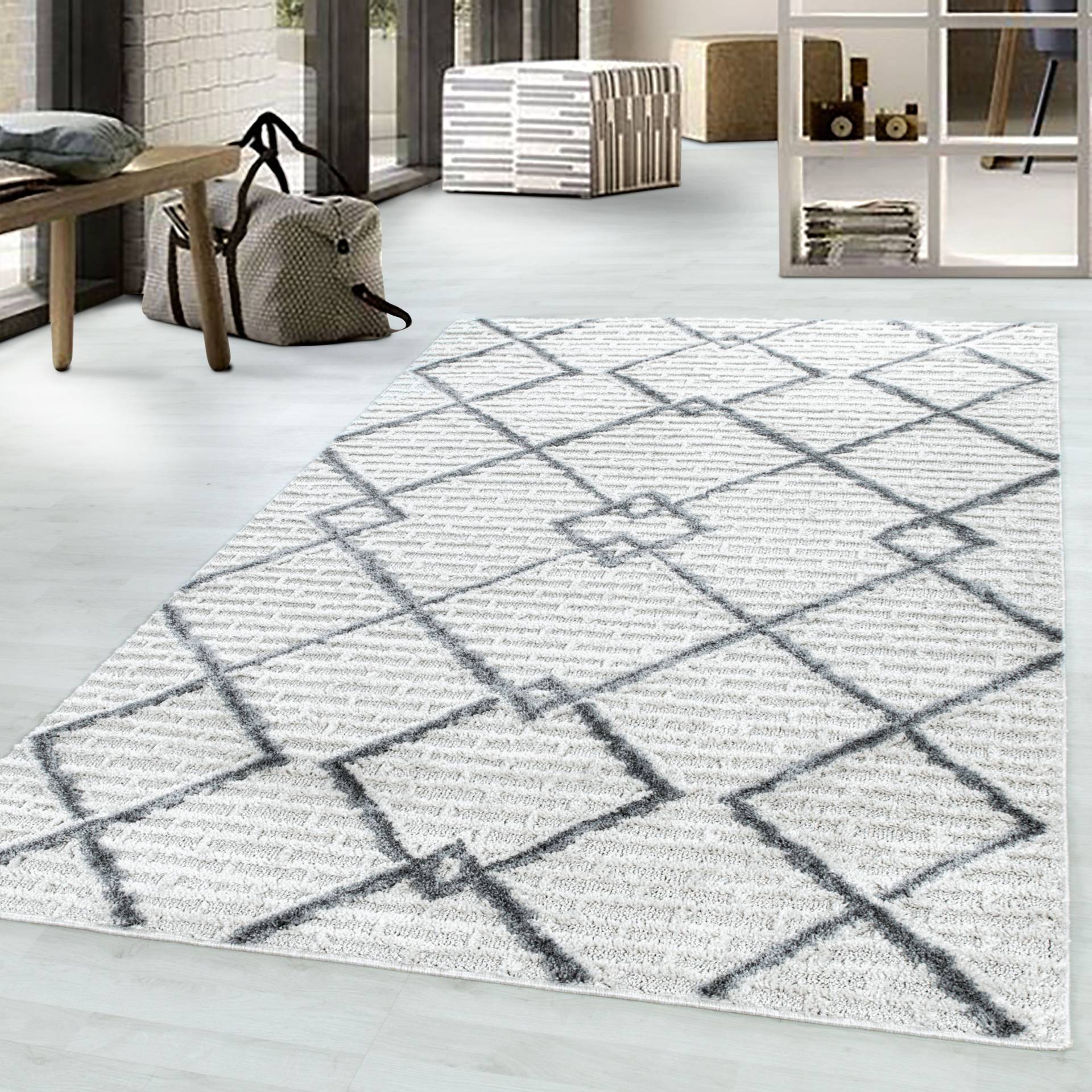 Ayyildiz Teppiche Teppich "PISA 4701", rechteckig, 20 mm Höhe, Läufer, Hoch Tief Struktur, Wohnzimmer,Schlafzimmer Ayyildiz Teppiche Teppich "PISA 4701", rechteckig, 20 mm Höhe, Läufer, Hoch Tief Struktur, Wohnzimmer,Schlafzimmer von Ayyildiz Teppiche