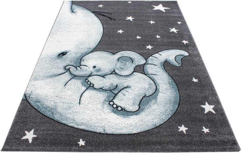 Ayyildiz Teppiche Kinderteppich "Kids 560", rechteckig, Elefanten Kinder Design, Kurzflor von Ayyildiz Teppiche