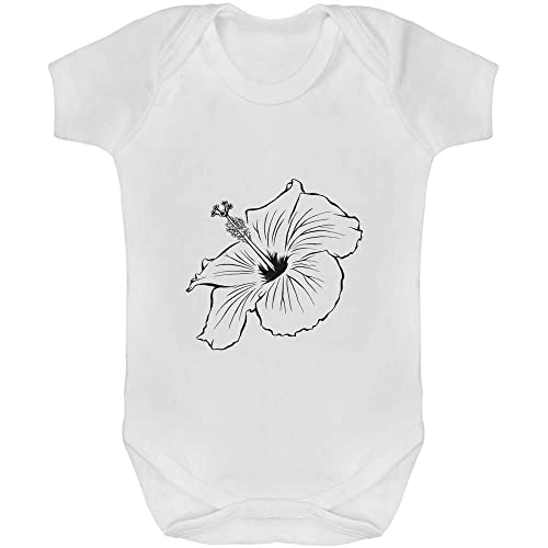 Azeeda 3-6 Monate 'Hibiskus' Baby Body Unisex (GR00081419) von Azeeda