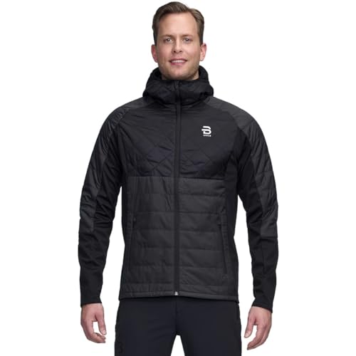 B DÆHLIE Daehlie Herren Graphlite Jacke Leichte Steppjacke mit Kapuze Outdoor Wintermantel, Schwarz, Medium von B DÆHLIE