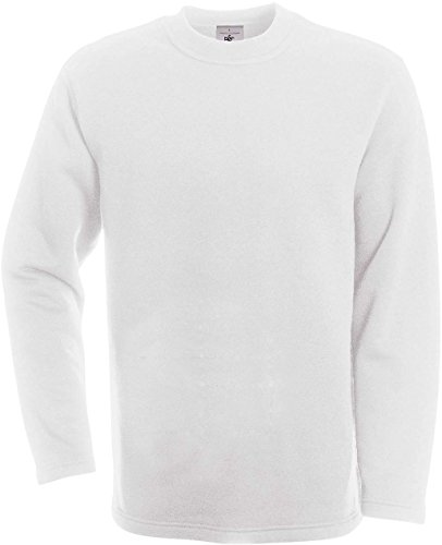 B&C: Kasten-Sweatshirt Open Hem, Größe:XL;Farbe:White von B+C