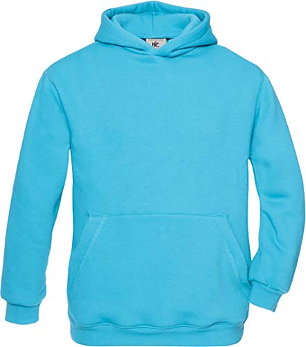 B&C: Kids` Hooded Sweat Hooded Kids, Größe:9/11 (134/146);Farbe:Very Turquoise von B+C