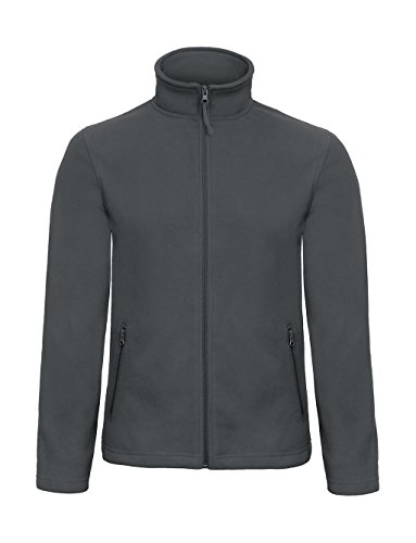 Micro Fleece Full Zip ID.501 - Farbe: Dark Grey - Größe: L von BC Footwear