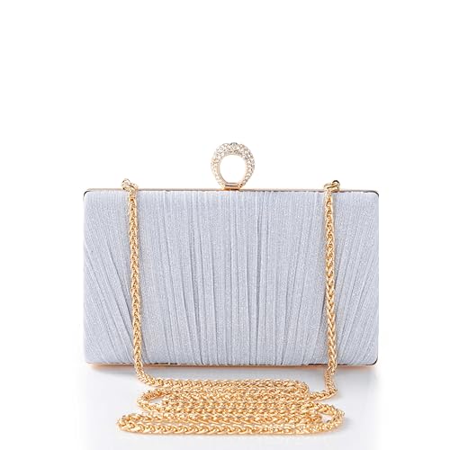 BABEYOND Damen Clutch abendtasche damen Elegant Chain Bag und Abnehmbarer Kette Wedding Prom Party Handbag, Crossbody Shoulder Bag, Small Shoulder Bag BABEYOND Damen Clutch abendtasche damen Elegant Chain Bag und Abnehmbarer Kette Wedding Prom Party Handbag, Crossbody Shoulder Bag, Small Shoulder Bag von BABEYOND