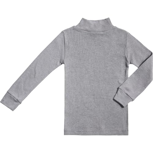 BABIDU Unisex Kinder Halbhochhals-Halbrollkragen-Unterhemd, Unisex Jungen und Mädchen Unterwäsche von 2 bis 16 Jahren, Langarm-Unterhemd aus Baumwolle und Polyester, Thermo-Plüschstoff BABIDU Unisex Kinder Halbhochhals-Halbrollkragen-Unterhemd, Unisex Jungen und Mädchen Unterwäsche von 2 bis 16 Jahren, Langarm-Unterhemd aus Baumwolle und Polyester, Thermo-Plüschstoff von BABIDU