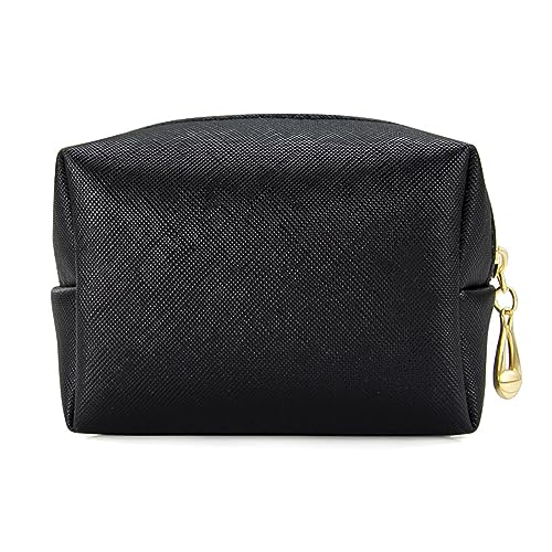 BABYVIVA Aufbewahrungstasche, Make-up-Tasche, Kosmetiktasche, Reißverschluss, für Mädchen, PU-Reisetasche, wasserdicht, für Körperpflege, Schönheit (Schwarz/Gold), Schwarz , As shown in the picture von BABYVIVA