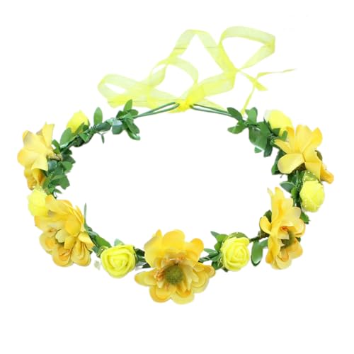 BABYVIVA Elegantes Blumen-Haarband, Brautblumenkrone für Hochzeit, Party, Girlanden, Krone, Haarkranz für Damen von BABYVIVA