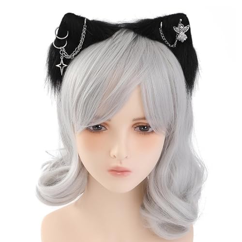 BABYVIVA Haarband Realistische Dienstmädchen Hairhoop Beast Ear Stirnband Cosplay Kostüm Halloween Kopfschmuck Hot Girl Japanischer Stil Gothic Kopfbedeckung von BABYVIVA