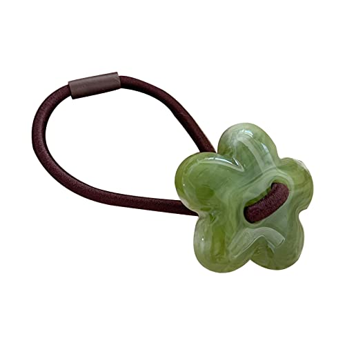 BABYVIVA Haarring mit kleiner Blume, elastisch, dehnbar, Haarband, floraler Kopfschmuck, Haargummi, Pferdeschwanz-Halter für Frauen und Mädchen von BABYVIVA