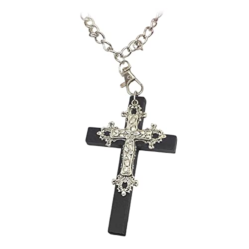 BABYVIVA Halsketten für Frauen, Kreuz-Anhänger, Halsketten, Kreuz-Anhänger, Choker, Gothic-Schmuck, Party-Schmuck, Damenschmuck, Geschenk für Mädchen, Chain length about 50cm, Metall von BABYVIVA