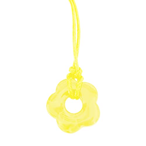 BABYVIVA Halsketten für Frauen, Mädchen, Herz, hohl, große Blume, Halskette, weibliches Temperament, Nische, Schlüsselbeinkette, koreanische Studentin, verstellbare Halskette, 26x26mm pendant, Harz von BABYVIVA