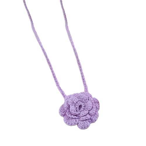 BABYVIVA Halsketten für Frauen, handgefertigte Blumen-Halskette, einzigartige gewebte Halskette, modische Blume, geflochtene Halskette, Seil-Halskette, Geschenk für Frauen und Mädchen, As shown in the von BABYVIVA