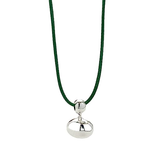 BABYVIVA Halsketten für Frauen, modische Bohnen-Anhänger, einfache kurze Choker-Halsketten für Frauen und Mädchen, Kupfer-Schlüsselbeinkette, ästhetischer Y2K-Schmuck, About 40cm, Kupfer von BABYVIVA