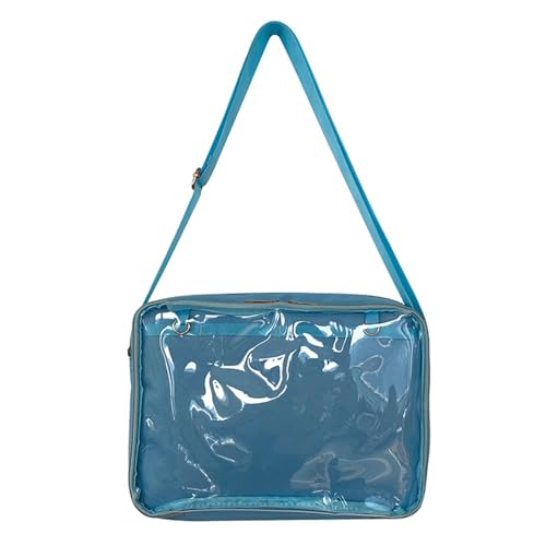 BABYVIVA Ita Bag für Damen, transparent, Uniform, Crossbody-Tasche für Mädchen, Studenten, Schultertaschen, blau, As shown in the picture (error 1-3cm) von BABYVIVA