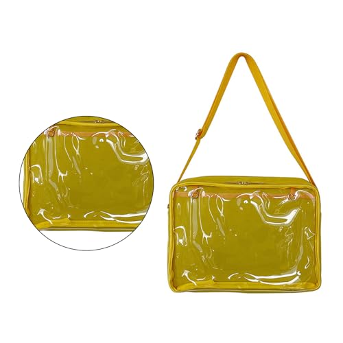 BABYVIVA Ita Bag für Damen, transparent, Uniform, Crossbody-Tasche für Mädchen, Studenten, Schultertaschen, gelb, As shown in the picture (error 1-3cm) von BABYVIVA