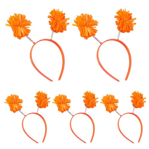 BABYVIVA Niedliches Haarband mit bunten Pompons, perfekt für Partys, Bühnenauftritte, auffälliges Party-Stirnband, Geburtstags-Kopfbedeckung von BABYVIVA