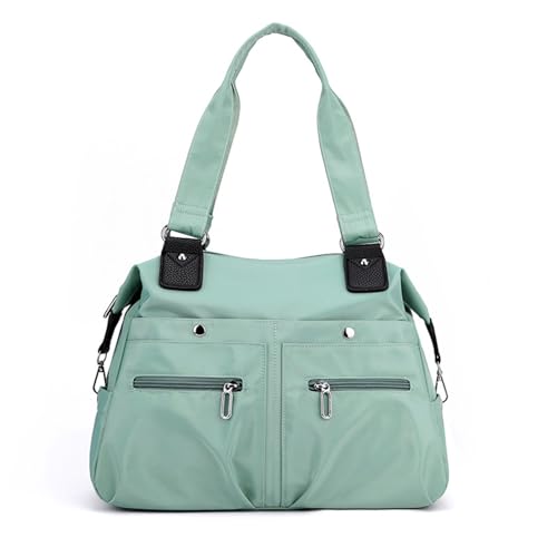 BABYVIVA Tasche für Damen, 2024 Neue Umhängetasche Einkaufstasche Vielseitige Tasche Große Kapazität Handtasche Mode Nylon Tasche für Frauen Mädchen Trendy Tasche, lichtgrün, As shown in the picture von BABYVIVA