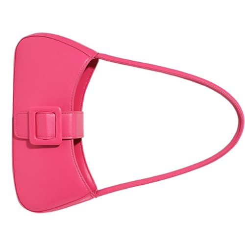 BABYVIVA Tasche für Damen, 2024 Unterarmtasche, Schultertaschen, Lederhandtasche, modische Achseltasche, hot pink, 29.5*13*6cm von BABYVIVA