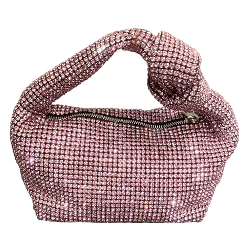 BABYVIVA Tasche für Damen, Abendtasche, modische Clutch, Geldbörse, Handtasche, Strass, Clutch, Hochzeit, Party, Geldbörse, Unterarmtasche für Bankette, 1, 22*12*12cm von BABYVIVA