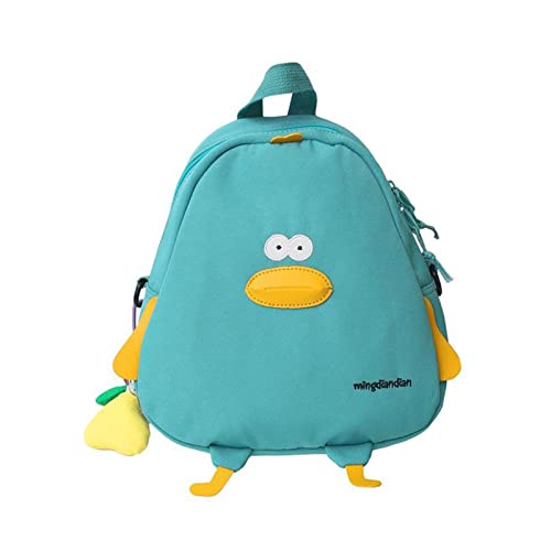 BABYVIVA Tasche für Damen, Cartoon-Ente, Umhängetasche, Nylon-Tasche, Rucksack, Crossbody-Tasche für Mädchen, Studenten-Reisetaschen, Weiß/Gelb/Grün/Schwarz, grün, As shown in the picture von BABYVIVA