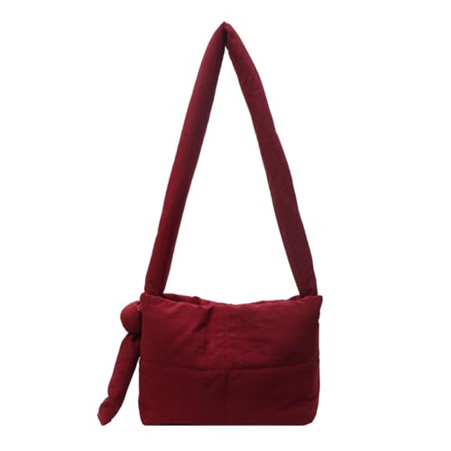 BABYVIVA Tasche für Damen, Puffertasche, Umhängetasche, einfarbig, gesteppt, modisch, Kuriertasche, vielseitig, quadratisch, für Mädchen und Frauen, 1, As shown in the picture (error 1-3cm) von BABYVIVA