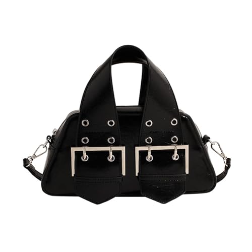 BABYVIVA Tasche für Damen, Umhängetasche, modisch, Nieten, Umhängetasche, Handtasche, Clutch, Nieten, Schultertasche, PU-Leder, Crossbody-Tasche, Geldbörse, Schwarz , As shown in the picture (error von BABYVIVA