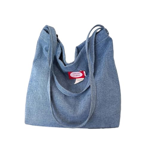 BABYVIVA Tasche für Damen, große Kapazität, Umhängetasche, lässig, Crossbody-Tasche, Mädchen, Supermarkt, Einkaufstasche, modische Handtasche, Unterarmtasche, blau, As shown in the picture (1-3cm von BABYVIVA