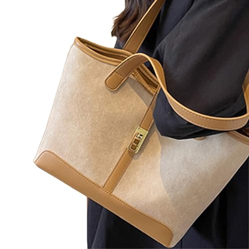 BABYVIVA Tasche für Damen, stilvolle Damentasche für den täglichen Gebrauch, große Kapazität, Handtasche, trendige und praktische Schultertasche Shopper Taschen, khaki, As shown in the picture (error von BABYVIVA