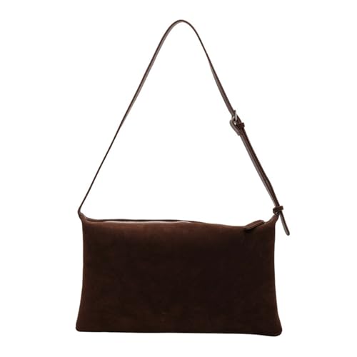 BABYVIVA Tasche für Damen, stilvolle und vielseitige Umhängetasche, PU-Unterarm-Geldbörse, zeitloser Stil, Handtasche, zeigen Sie Ihren persönlichen Stil, coffee, As shown in the picture (1-3cm error) von BABYVIVA