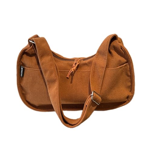 BABYVIVA Tasche für Damen, stilvoller koreanischer Stil, Canvas, Schultertasche, leicht und Crossbody-Taschen, geeignet für den täglichen Gebrauch, braun, As shown in the picture (1-3cm error) von BABYVIVA