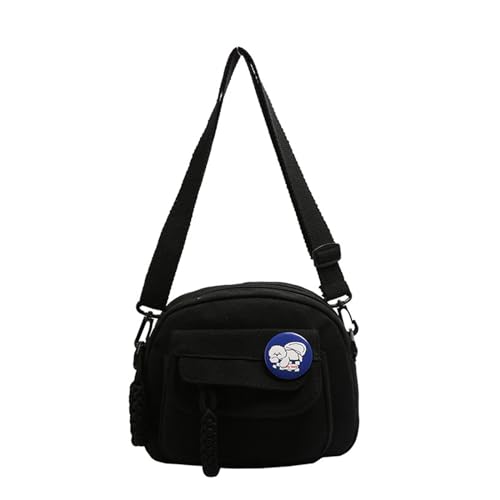 BABYVIVA Umhängetasche für Damen, große Kapazität, Einkaufstasche, niedliche Tasche für Teenager, Mädchen, Reise-Schultertaschen, Schwarz , As shown in the picture (error 1-3cm) von BABYVIVA