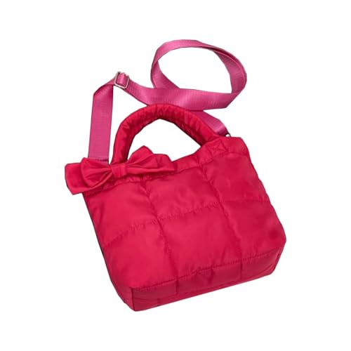 BABYVIVA Umhängetasche für Damen, trendige gesteppte Tasche, weiche Tasche, Puffertasche, große Kapazität, Handtasche, Crossbody-Tasche, hot pink, Reference picture information von BABYVIVA