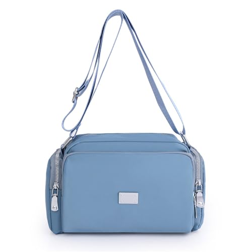 BABYVIVA Umhängetasche für Damen, verstellbarer Riemen, modische Umhängetasche, einfache Kuriertasche, lässige Tasche, Mädchen, kleine quadratische Tasche, blau, Reference picture information von BABYVIVA