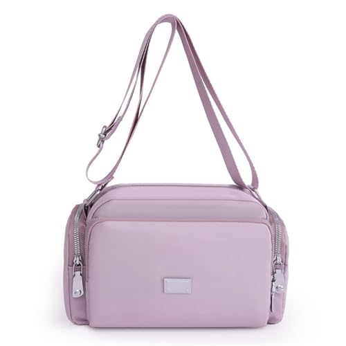 BABYVIVA Umhängetasche für Damen, verstellbarer Riemen, modische Umhängetasche, einfache Kuriertasche, lässige Tasche, Mädchen, kleine quadratische Tasche, violett, Reference picture information von BABYVIVA