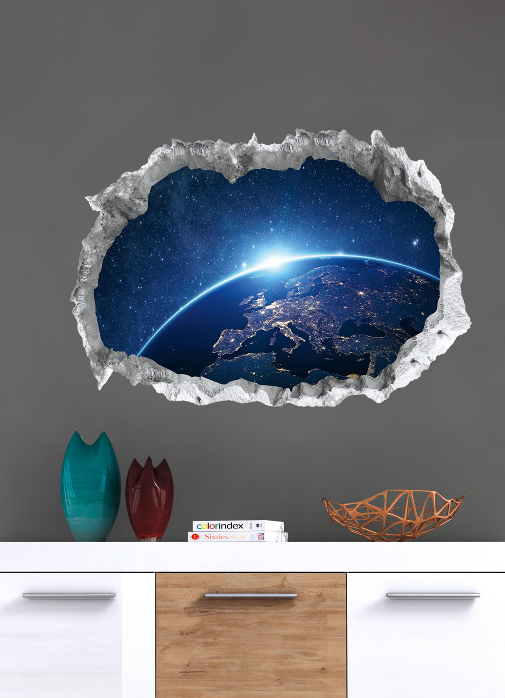 3D-Wandtattoo Galaxy nachtleuchtend, Bunt 3D-Wandtattoo Galaxy nachtleuchtend, Bunt von BADER