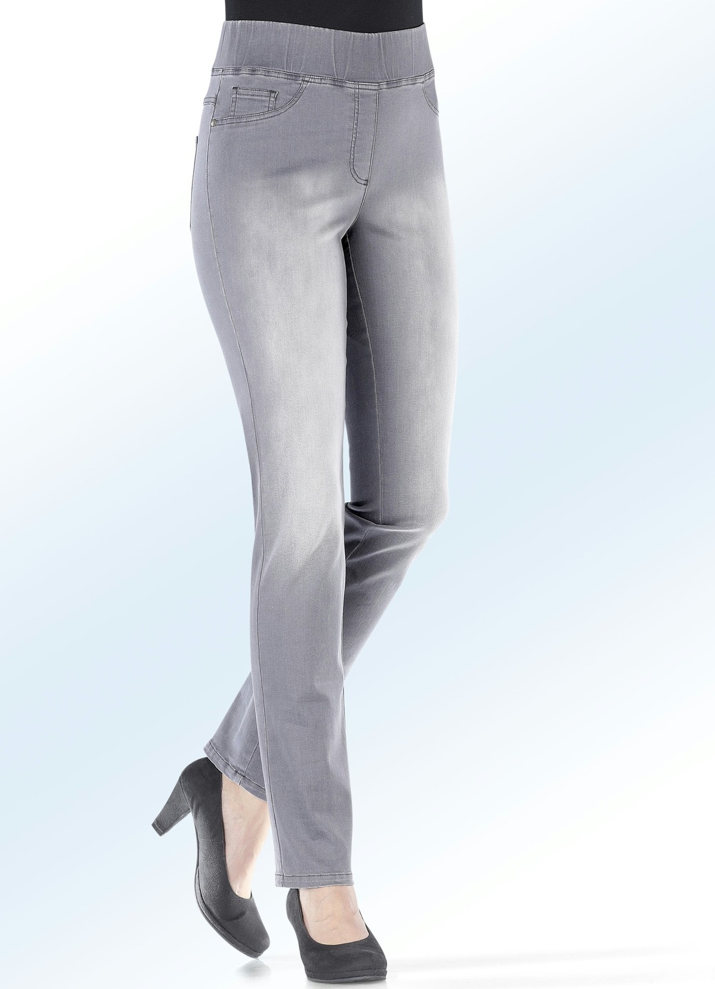 Figurformende Jeans, Grau, Größe 25 von COSMA