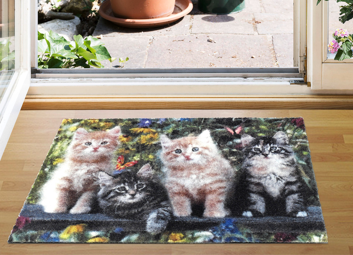Fußmatte Katzenfreunde, Bunt von BADER